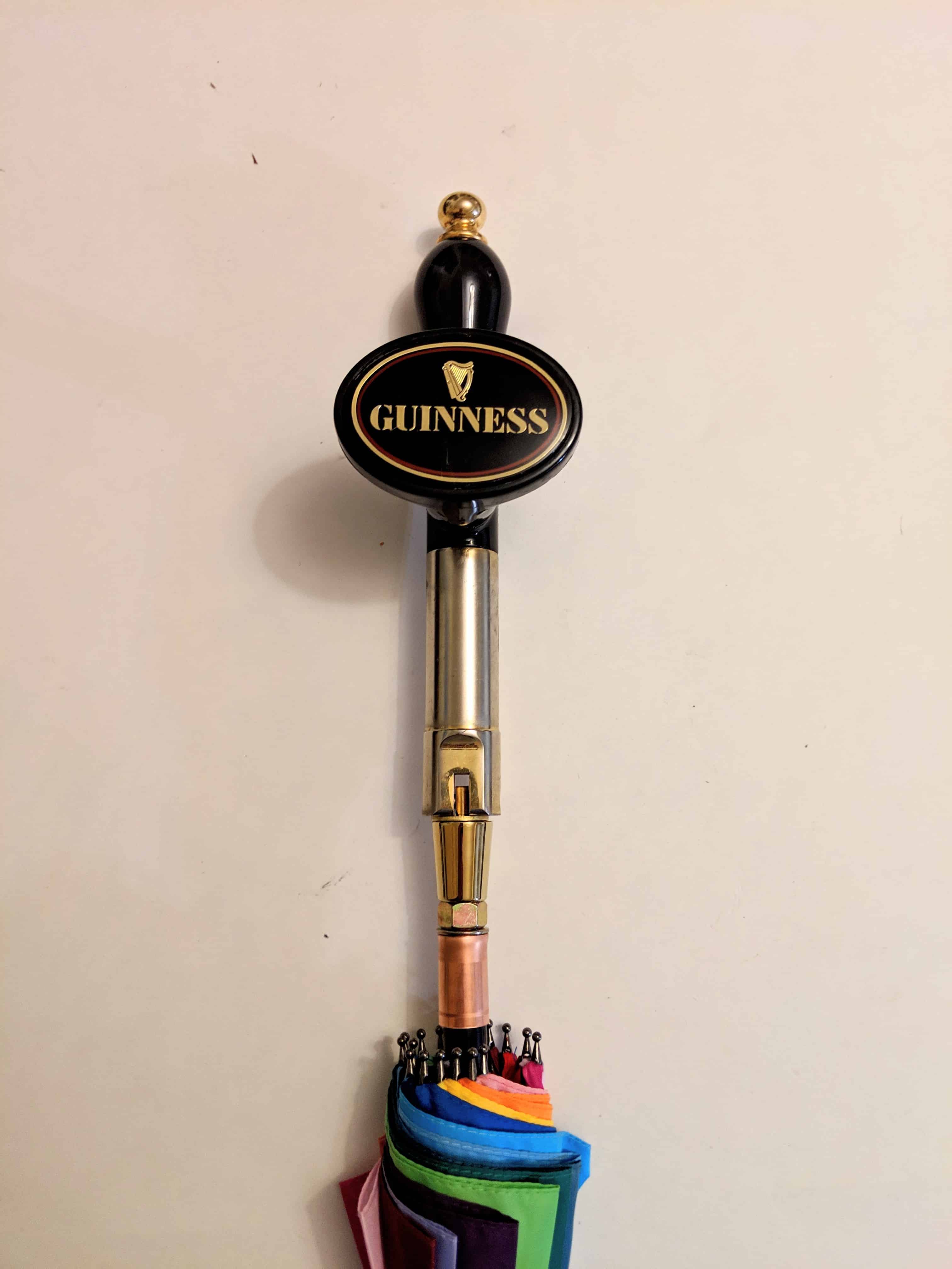 LIT Lighted GUINNESS BEER TAP HANDLE Toucan 1930s art bottle DRAUGHT